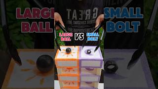 Experiment Large Bolt VS Small Ball  Iron Under Fire The Heated Challenge experiment diy games [upl. by Barnaba247]