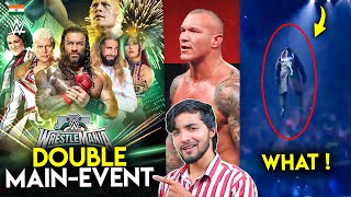 Double Wrestlemania 40 Main Event😳Why Omg Spot in Air Randy Orton Challenge Rock Roman Reigns [upl. by Aihsia]