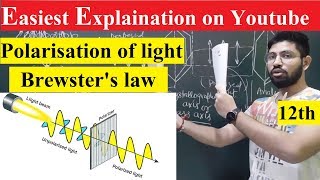 Polarisation of light class 12th physics in hindi  Abhishek sahu [upl. by Ardnaeed]