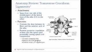 Cervical Ligamentous Testing Alar and Transverse Ligaments [upl. by Dnomar93]