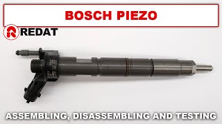 Bosch Piezo injectors  Assembling disassembling and testing [upl. by Lenoil]