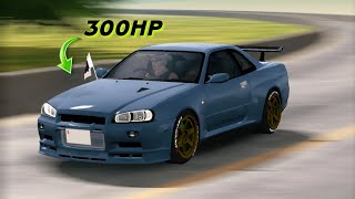 Gearbox Nissan Skyline R34 Car Parking 300HP414HP [upl. by Lennad]