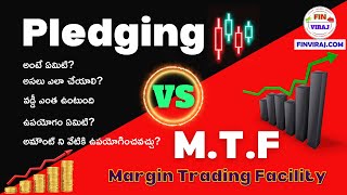 Difference between Pledging and MTF in Telugu  stockmarket trading telugu [upl. by Anoo626]