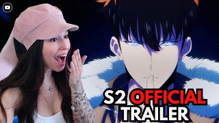 SEASON 2 LOOKS SO GOOD 🔥  Solo Leveling Season 2 OFFICIAL Trailer Reaction [upl. by Kcirdnekel988]