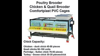 Quail amp Chicken Brooders Cage Triple Compartment installation [upl. by Hidie]