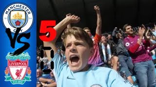 MAN CITY 5 LIVERPOOL 0  Matchday 4  Vlog 34 [upl. by Belier301]