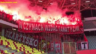 Korona Kielce  WIDZEW ŁÓDŹ 04122024 doping i oprawa [upl. by Hoyt]