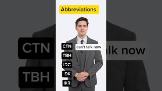 Abbreviations 🔥😎abbreviationimproveenglishlearnenglisheducation [upl. by Einavoj]