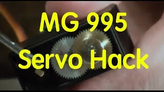 How to hack the TowerPro MG995 Servo for continuous rotation [upl. by Zwart]