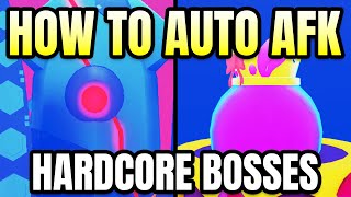 How To Auto AFK Hardcore Bosses in Pet Catchers [upl. by Amliv925]