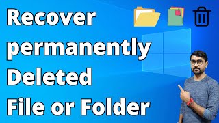 How to Recover Deleted Files And Folders From PC Windows 10117 for free without software in PC [upl. by Vastha]