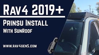 Prinsu Roof Rack Install on Toyota Rav4 2019 2020 2021 [upl. by Assital]