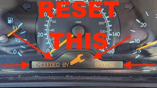 How to reset Service Light on Mercedes Benz w210 E Class [upl. by Yettie339]