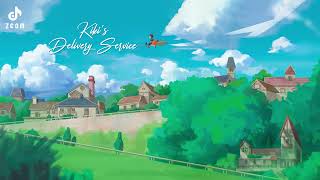 【1 Hour】Kikis Delivery Service  Umi No Mieru Machi Piano  Relaxing Music  Relaxing Instrumental [upl. by Ahsaetal]