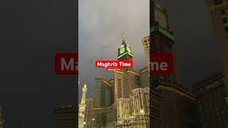 Maghrib Time Masjid AL Haram Makkah makkah shots viralvideo [upl. by Sladen]