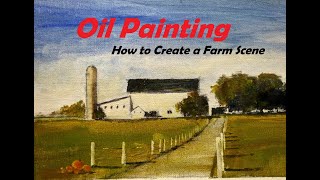 Charming Autumn Countryside Farm Painting in Water Mixable Oils  with Chris Petri [upl. by Jacobba395]