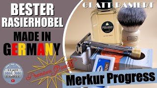 Bester Rasierhobel Made in Germany ║ Merkur Progress  Rasierhobel  GLATT  RASIERT [upl. by Mimajneb343]