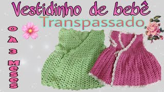 Vestidinho de croche para bebe  parte 1 [upl. by Auqemahs]