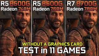 Ryzen 5 8500G vs Ryzen 5 8600G vs Ryzen 7 8700G  Test in 11 Games [upl. by Otsirave]