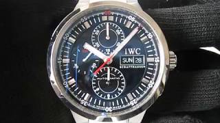 IWC GST Rattrapante Split Second Automatic Chronograph Stainless Steel ref3715018 Function Testing [upl. by Bengt64]