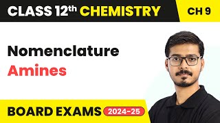 Nomenclature  Amines  Class 12 Chemistry Chapter 9  CBSE 202425 [upl. by Isaiah81]