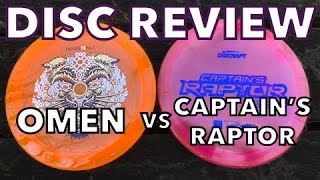 DISC REVIEW Ethos OMEN vs 2022 Captains RAPTOR Thought Space Athletics vs Discraft [upl. by Kcirded]