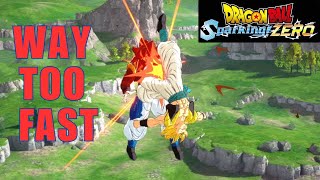 SSJ Gogeta Super is WAY TOO FAST its fr crazy  DRAGON BALL SPARKING ZERO [upl. by Tail]