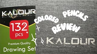 KALOUR Colored Pencils Review  yendraws coloredpencils artsupply [upl. by Divan]