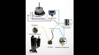 Wiring Diagram Compressor Aircond Non Inverter [upl. by Thirion]