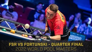 Francisco Sanchez Ruiz vs Mieszko Fortunski  Quarter Final  2022 World Pool Masters [upl. by Drugi]