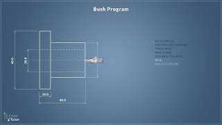 Lets write GCode  Programming a CNC Lathe to make a bush  part 3 point to point centre drilling [upl. by Enimasaj]