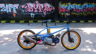 How to Make a BMX Motorcycle  DIY BMX Cub [upl. by Manvell892]