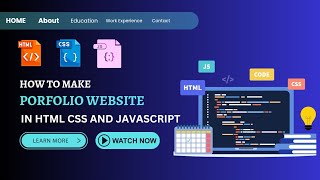 portfolio website using HTML CSS and JAVASCRIPT  porfolio [upl. by Langer]