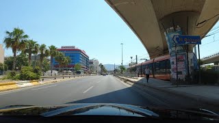 Driving in Athens  Piraeus Palaio Faliro Mikrolimano Kastella Neo Faliro [upl. by Burroughs]