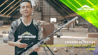 REVIEW TESTE CARABINA DE PRESSÃO NITRO GP SNIPER 1250 JUNGLE EDITION 55MM ARTEMIS [upl. by Mountfort311]