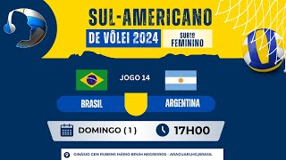 CAMPEONATO SUL AMERICANO DE VOLEY FEMININO 2024  BRASIL VS ARGENTINA  FINAL [upl. by Reidar]