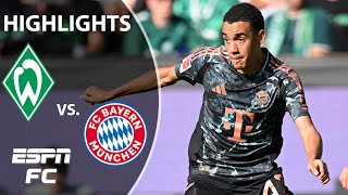 🚨 GOALS GALORE 🚨 Werder Bremen vs Bayern Munich  Bundesliga Highlights  ESPN FC [upl. by Anelim]