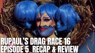 RuPauls Drag Race Season 16 Episode 5 quotGirl Groupsquot Recap amp Review [upl. by Kceb]