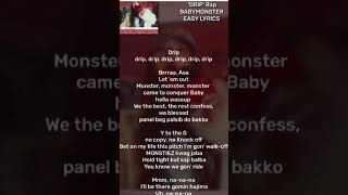 Babymonster Drip Rap Easy lyrics [upl. by Innad]