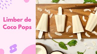 How to make coconut popsicles  Limber de coco recipe 🥥 [upl. by Yecnay437]