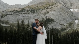 Sunrise Hike Elopement  Mitch amp Sadie  Kananaskis [upl. by Maighdiln]