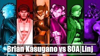 UMvC3 FT 10  Brian Kasugano vs SOALinj [upl. by Leinod]