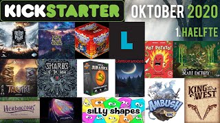 Brettspiele auf Kickstarter im Oktober 2020 1 Hälfte  Kickstartervorschau [upl. by Vilhelmina422]