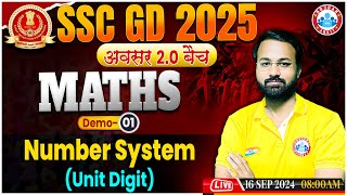 SSC GD Math Classes 2025  Number System SSC GD  SSC GD अवसर 20 बैच Demo 01  Maths By Deepak Sir [upl. by Novyert792]