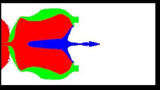 ANSYS AutoDyn shaped charge 2d [upl. by Cohette]