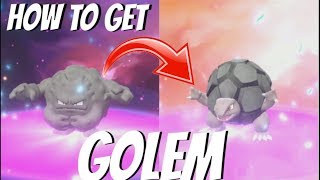 HOW TO GET GOLEM POKEMON LETS GO PIKACHU AND EEVEE HOW TO EVOLVE GRAVELER BEST METHOD [upl. by Aracat950]