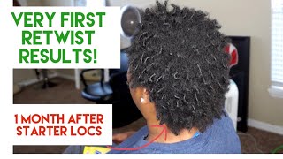 HER VERY FIRST RETWIST  STARTER LOCS MONTH 1 [upl. by Ifen]