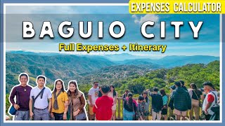 DAY 2  EXPENSES  ITINERARY FOR 4PAX  5 DAYS IN BAGUIO CITY PHILIPPINES 🇵🇭 4K [upl. by Survance]