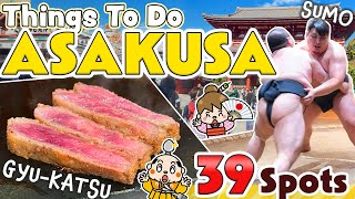 Tokyo  Things to do in Asakusa  Street Food amp Sightseeing  Japan Travel Itinerary 2024 [upl. by Aisyram]