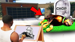 Franklin Using Magical Painting To Torture Chop In Gta V [upl. by Nerraj]